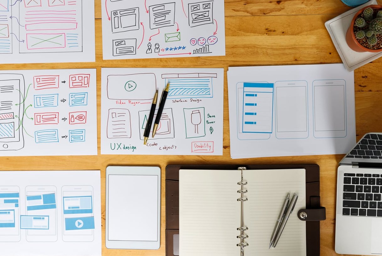 app design sketch notebook